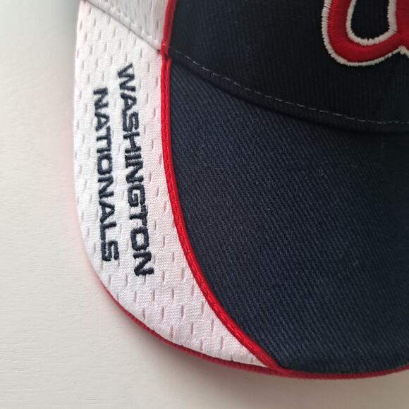 Washington Nationals MLB '47 Brand Adjustable Logo Hat Red White Blue - Picture 9 of 11